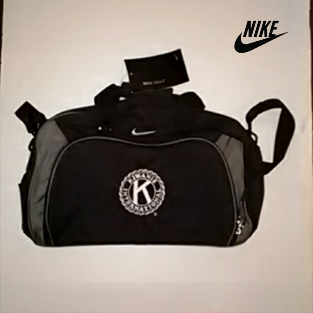 Nike Golf Club Duffel Bag Black Silver NEW
